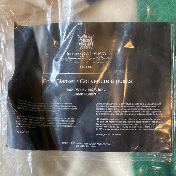 Hudson’s Bay Company 6-Point Wool Blanket – Queen – Made in England – New - Picture 5 of 7